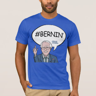 Bernie Sanders Quote - Hashtag Bernin' - - .png T-Shirt