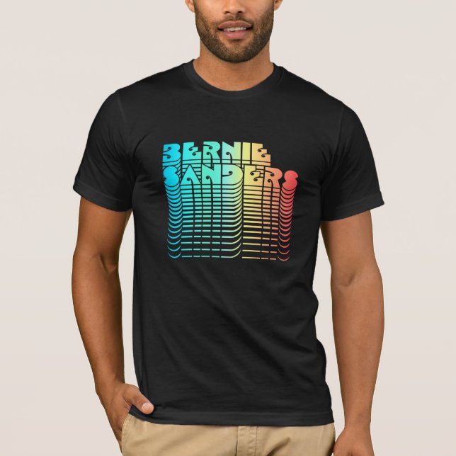 Bernie Sanders Retro 70s 80s T-Shirt (Front)