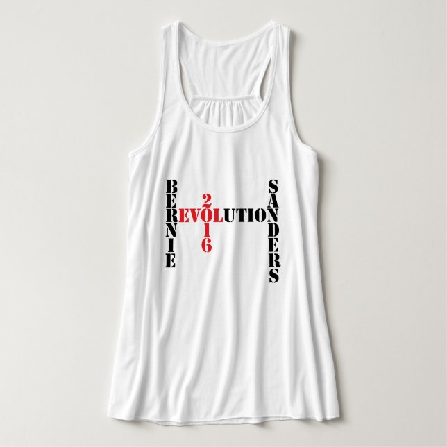 Bernie Sanders Revolution Tank Top (Design Front)
