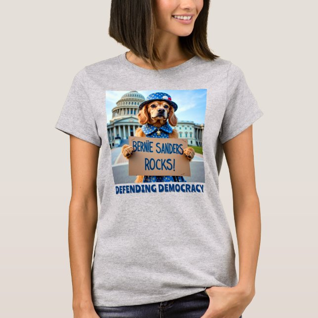 Bernie Sanders Rocks T-Shirt (Front)