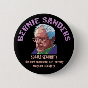 Bernie Sanders SSI 6 Cm Round Badge