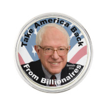 Bernie Sanders Take America Back Lapel Pin