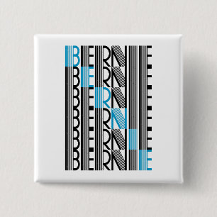 BERNIE sanders textual 15 Cm Square Badge