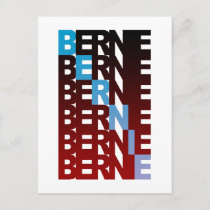 BERNIE sanders textualBern Postcard