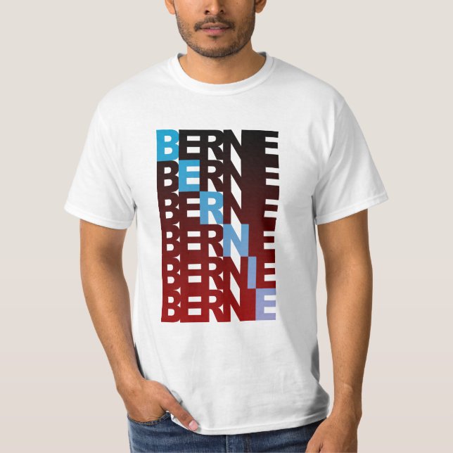 BERNIE sanders textualBern T-Shirt (Front)