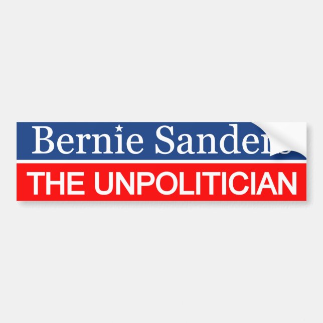 Bernie Sanders the Unpolitician Bumper Sticker (Front)