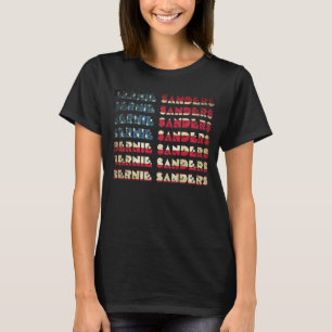 Bernie Sanders TShirts USA Flag   Retro T-Shirts