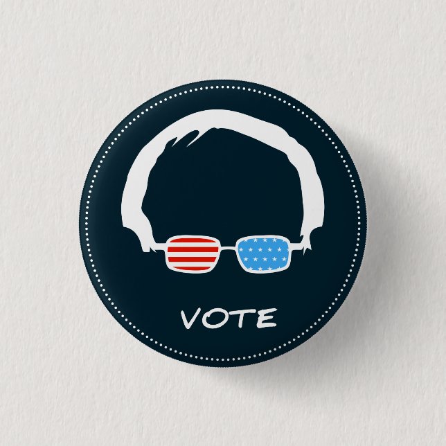 Bernie Sanders - Vote! 3 Cm Round Badge (Front)