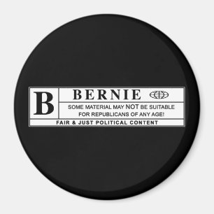 Bernie Sanders Warning Label Magnet
