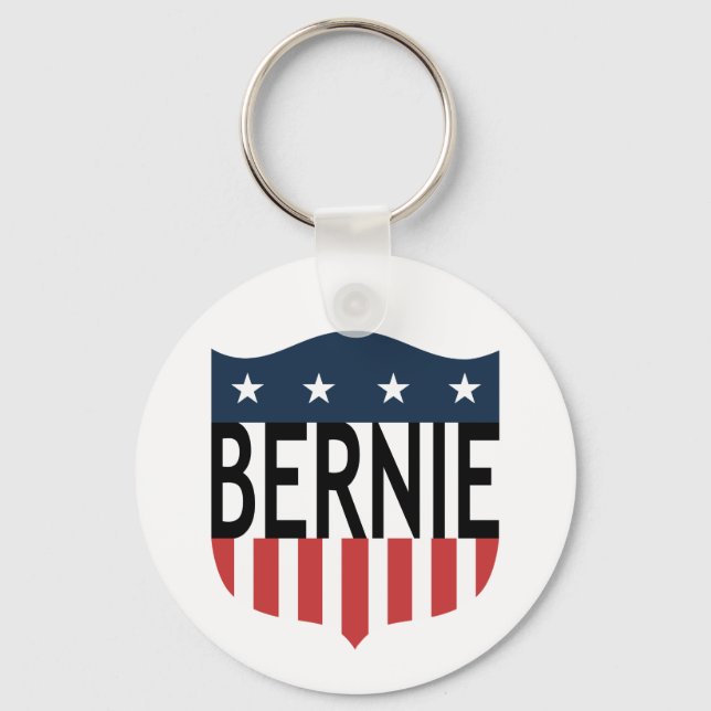 BERNIE stars and stripes Key Ring (Front)