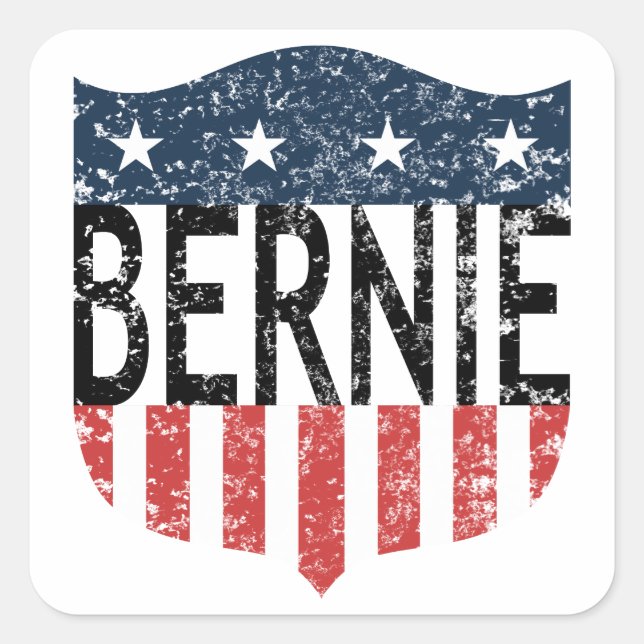 BERNIE stars and stripes Square Sticker (Front)