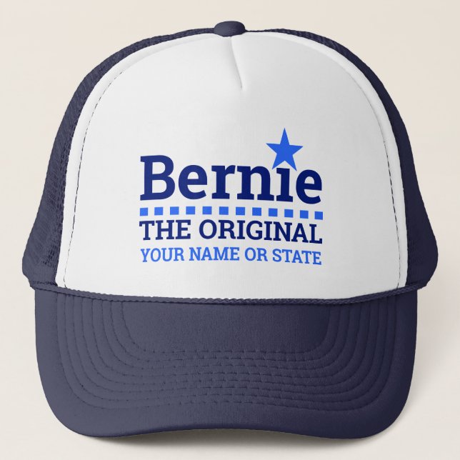 Bernie The Original Personalised Sanders 2020 Trucker Hat (Front)