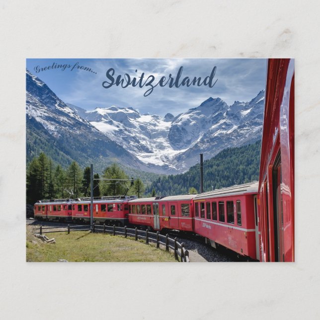 Bernina Express Switzerland Postcard (Front)