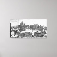 Bernini's original plan for St. Peter's Square