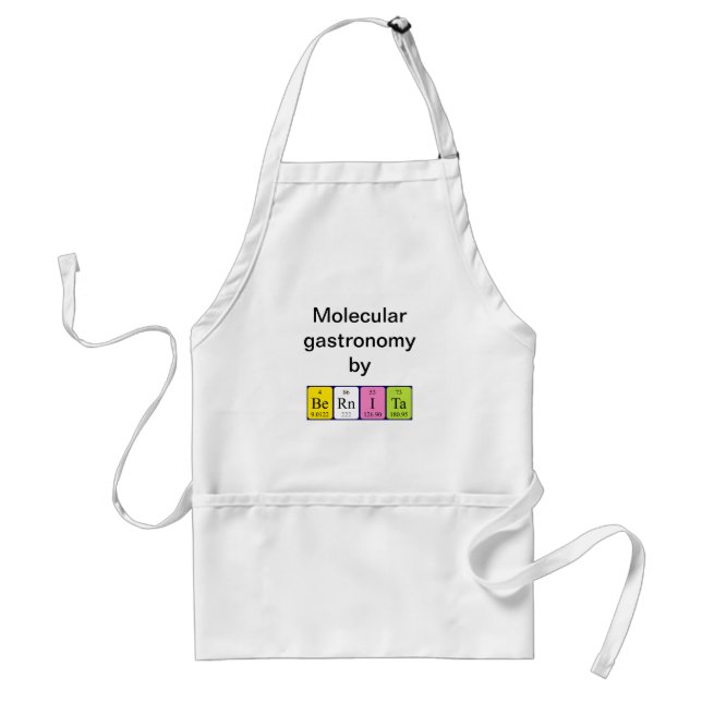 Bernita periodic table name apron (Front)