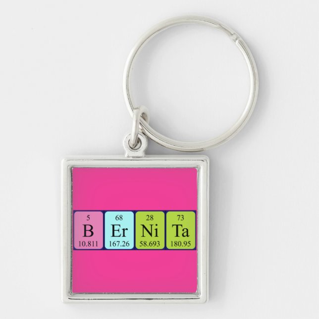 Bernita periodic table name keyring (Front)