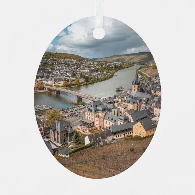 Bernkastel-Kues Germany Metal Tree Decoration (Front)