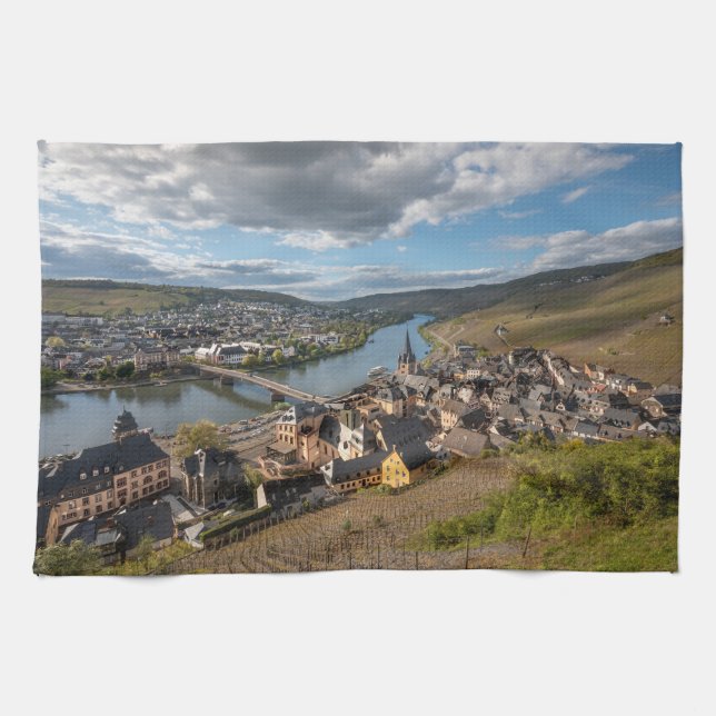 Bernkastel-Kues Germany Tea Towel (Horizontal)