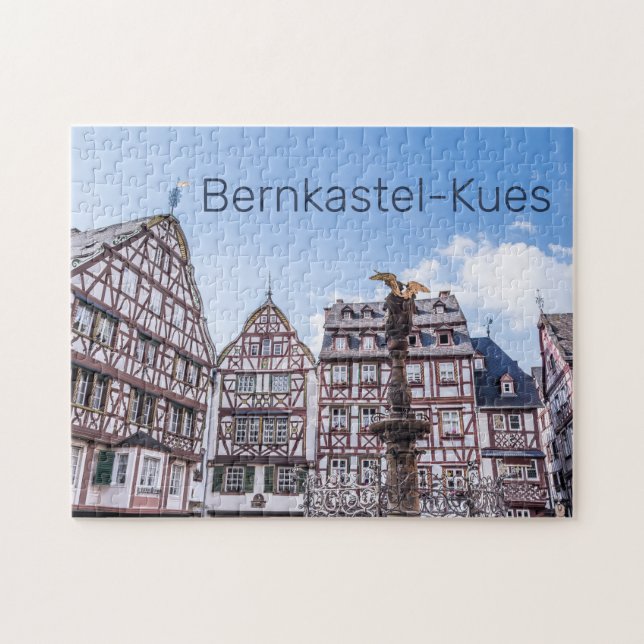 Bernkastel-Kues Historic Facades Germany Souvenir Jigsaw Puzzle (Horizontal)