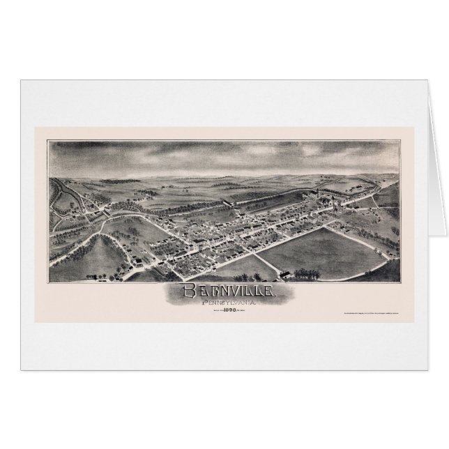 Bernville, PA Panoramic Map - 1898 (Front Horizontal)