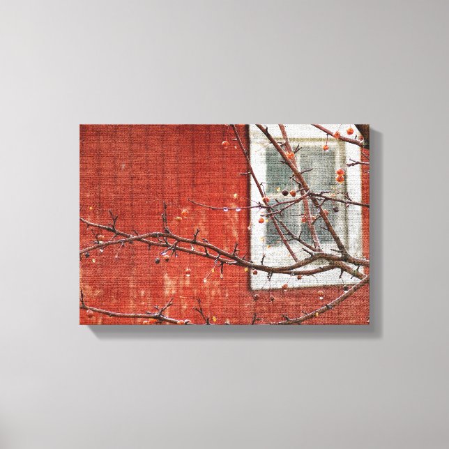 Berries and Barn Canvas Print (Front)