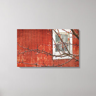 Berries and Barn Canvas Print