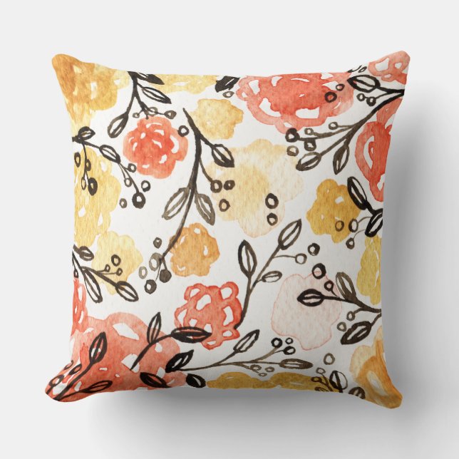 Berries and Florals Cushion (Front)