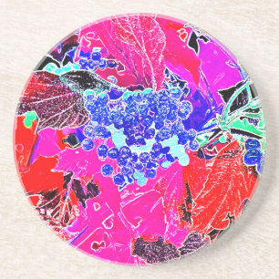 BERRIES AND LEAVES COASTER