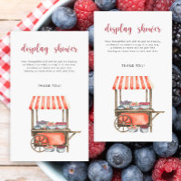 Berries baby shower - display shower