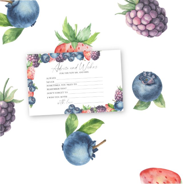 Berries - Bridal Shower Advice and Wishes Stationery (Creator Uploaded)