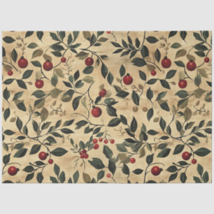 Berries Christmas Art Tissue Paper
