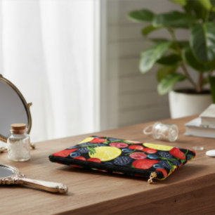 Berries & Citrus Slices  Accessory Pouch