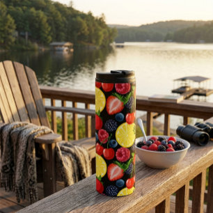 Berries & Citrus Slices Thermal Tumbler