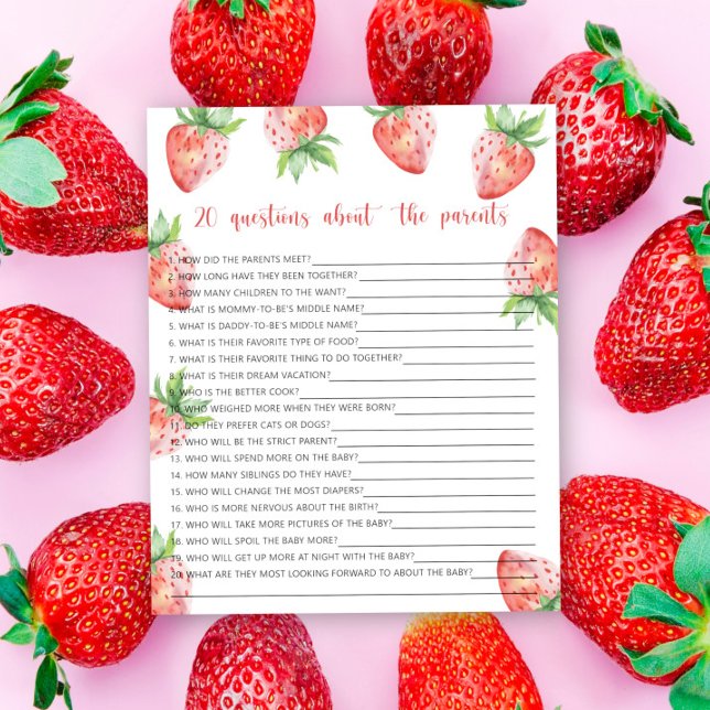 Berries - games - 20 questions about the parents (Creator Uploaded)