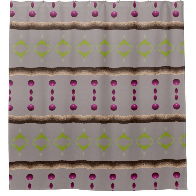 Berries Ikat 11 Shower Curtain (Front)