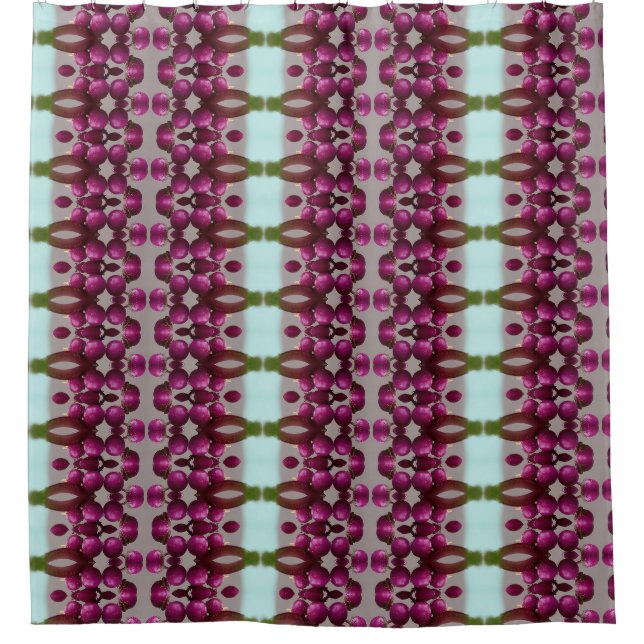 Berries Ikat 14 Shower Curtain (Front)