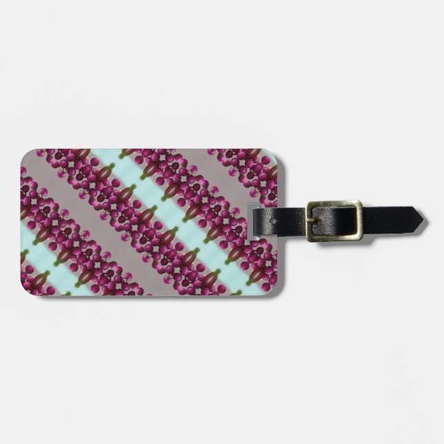 Berries Ikat 2 Luggage Tag (Front Horizontal)