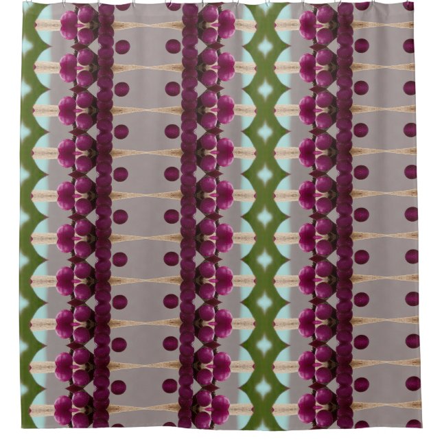 Berries Ikat 4 Shower Curtain (Front)