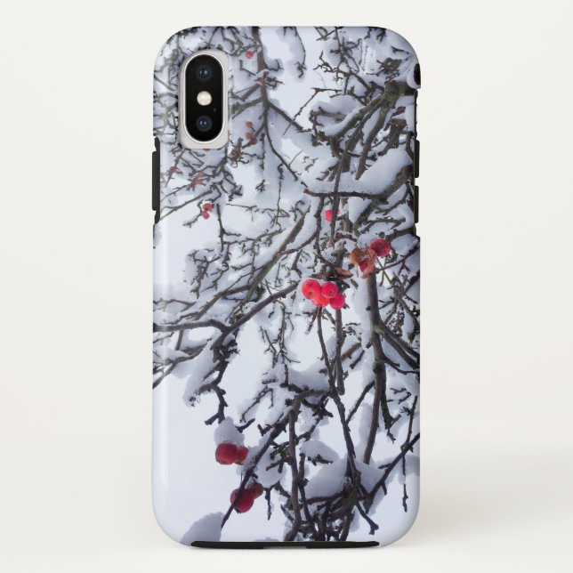 Berries in the snow Case-Mate iPhone case (Back)