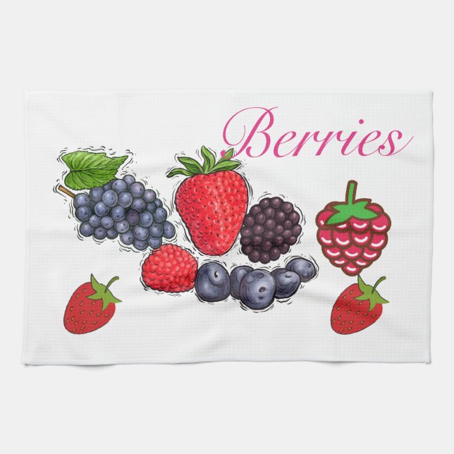 Berries Kitchen Towels (Horizontal)