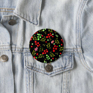 Berries Pattern 7.5 Cm Round Badge