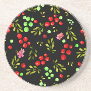 Berries Pattern Coaster