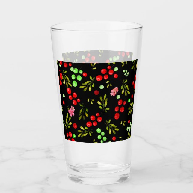 Berries Pattern Glass (Front)