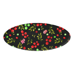 Berries Pattern Name Tag