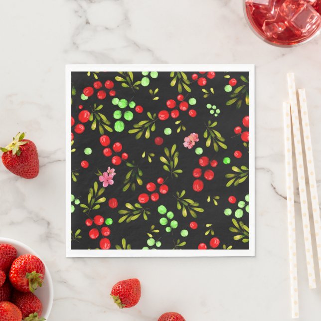 Berries Pattern Napkin (Insitu)