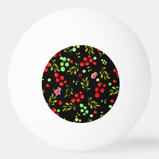 Berries Pattern Ping Pong Ball (Front)