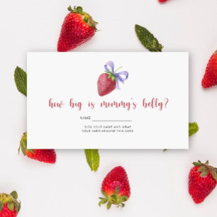 Berry and bow How big is mummy's belly Enclosure Card