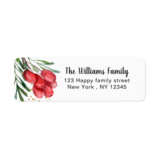 Berry and Branches Holiday   (Front)