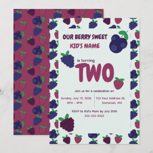 Berry Any Age Birthday Invitation