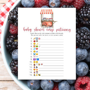 Berry - baby shower emoji pictionary game